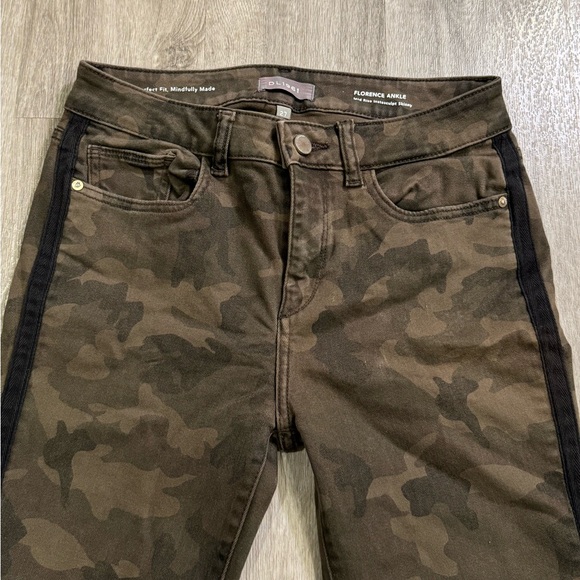 DL1961 Skinny Jeans Women Size 27 Army Green Camo Florence Ankle Mid Rise - Picture 4 of 13